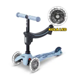 Jeździk i Hulajnoga Micro Mini2grow Deluxe LED 2.0. Ocean Slate 2026
