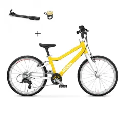 Rowerek dziecięcy Woom 4 GO Vibrant  Yellow 20" 2026 + podpórka + dzwonek
